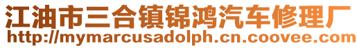 江油市三合鎮(zhèn)錦鴻汽車修理廠