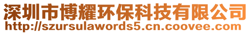 深圳市博耀環保科技有限公司