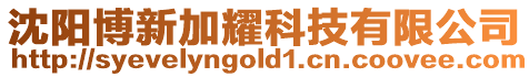 沈陽博新加耀科技有限公司