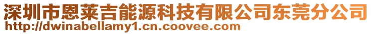 深圳市恩萊吉能源科技有限公司東莞分公司