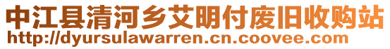 中江縣清河鄉(xiāng)艾明付廢舊收購站