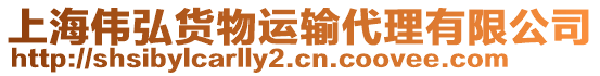 上海偉弘貨物運(yùn)輸代理有限公司