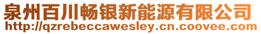 泉州百川暢銀新能源有限公司