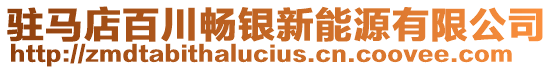 駐馬店百川暢銀新能源有限公司