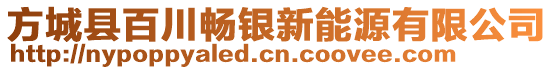 方城縣百川暢銀新能源有限公司