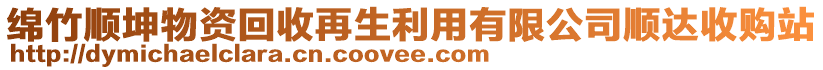 綿竹順坤物資回收再生利用有限公司順達(dá)收購(gòu)站