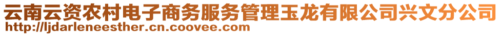 云南云資農(nóng)村電子商務(wù)服務(wù)管理玉龍有限公司興文分公司