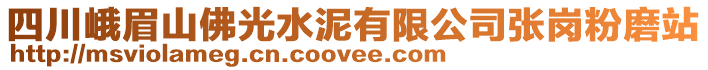 四川峨眉山佛光水泥有限公司張崗粉磨站