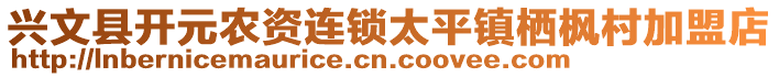 興文縣開元農(nóng)資連鎖太平鎮(zhèn)棲楓村加盟店