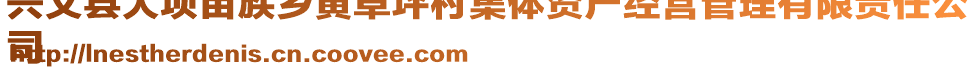 興文縣大壩苗族鄉(xiāng)黃草坪村集體資產(chǎn)經(jīng)營管理有限責(zé)任公
司