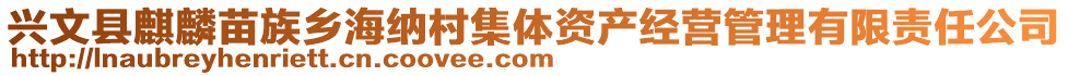 興文縣麒麟苗族鄉(xiāng)海納村集體資產(chǎn)經(jīng)營管理有限責(zé)任公司