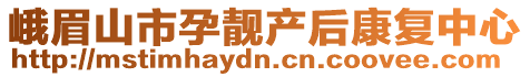 峨眉山市孕靚產(chǎn)后康復(fù)中心