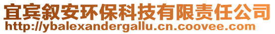 宜賓敘安環(huán)保科技有限責(zé)任公司