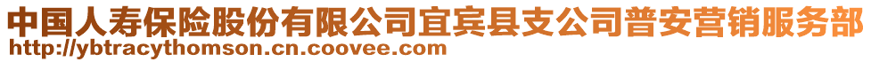 中國(guó)人壽保險(xiǎn)股份有限公司宜賓縣支公司普安營(yíng)銷服務(wù)部