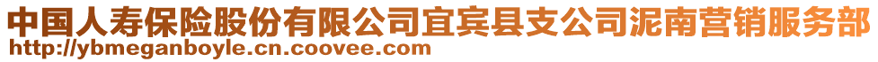 中國(guó)人壽保險(xiǎn)股份有限公司宜賓縣支公司泥南營(yíng)銷服務(wù)部