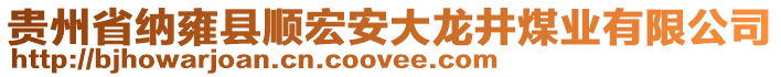 貴州省納雍縣順宏安大龍井煤業(yè)有限公司