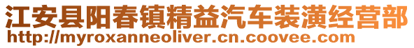 江安县阳春镇精益汽车装潢经营部