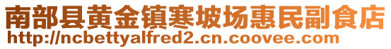 南部县黄金镇寒坡场惠民副食店