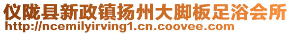 儀隴縣新政鎮揚州大腳板足浴會所