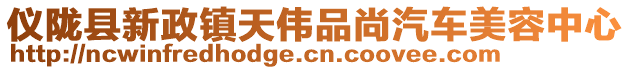 儀隴縣新政鎮天偉品尚汽車美容中心