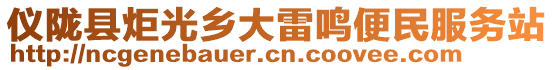 儀隴縣炬光鄉大雷鳴便民服務站