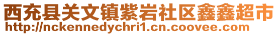 西充县关文镇紫岩社区鑫鑫超市