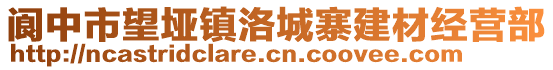 閬中市望埡鎮(zhèn)洛城寨建材經(jīng)營(yíng)部