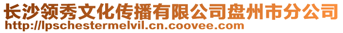 長沙領(lǐng)秀文化傳播有限公司盤州市分公司