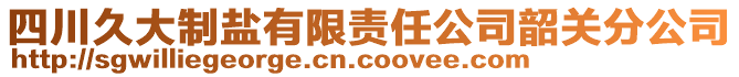 四川久大制鹽有限責任公司韶關(guān)分公司