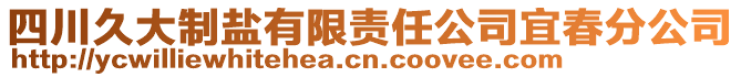 四川久大制鹽有限責(zé)任公司宜春分公司