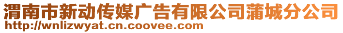 渭南市新動傳媒廣告有限公司蒲城分公司