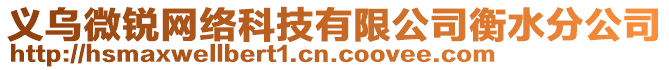 義烏微銳網(wǎng)絡(luò)科技有限公司衡水分公司