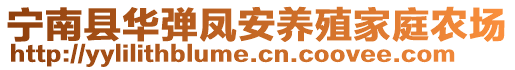 寧南縣華彈鳳安養(yǎng)殖家庭農(nóng)場