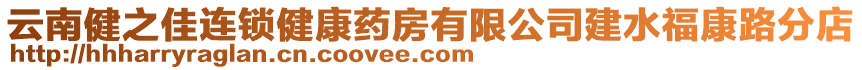 云南健之佳連鎖健康藥房有限公司建水?？德贩值? style=