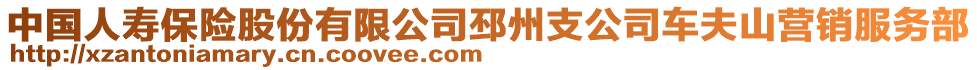 中國人壽保險股份有限公司邳州支公司車夫山營銷服務部