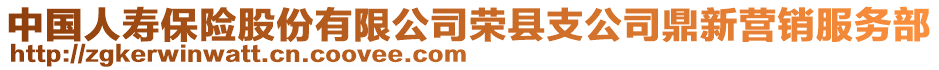 中國人壽保險(xiǎn)股份有限公司榮縣支公司鼎新營銷服務(wù)部