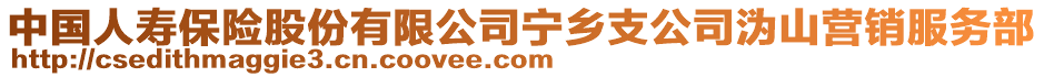 中國人壽保險(xiǎn)股份有限公司寧鄉(xiāng)支公司溈山營銷服務(wù)部