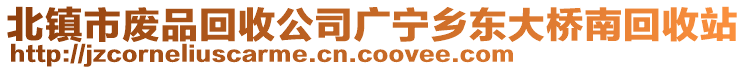 北镇市废品回收公司广宁乡东大桥南回收站