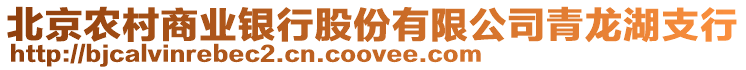 北京農(nóng)村商業(yè)銀行股份有限公司青龍湖支行