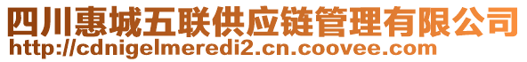 四川惠城五聯(lián)供應鏈管理有限公司