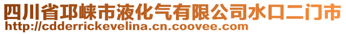 四川省邛崍市液化氣有限公司水口二門市