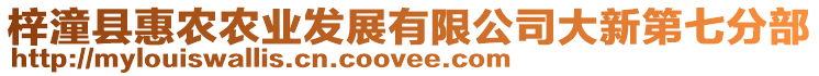 梓潼縣惠農(nóng)農(nóng)業(yè)發(fā)展有限公司大新第七分部