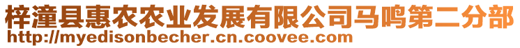 梓潼縣惠農(nóng)農(nóng)業(yè)發(fā)展有限公司馬鳴第二分部