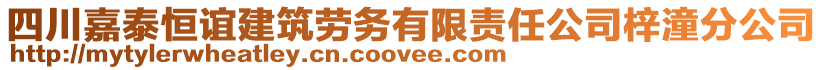 四川嘉泰恒谊建筑劳务有限责任公司梓潼分公司