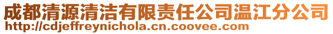 成都清源清潔有限責任公司溫江分公司