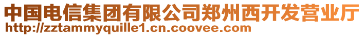 中國(guó)電信集團(tuán)有限公司鄭州西開發(fā)營(yíng)業(yè)廳