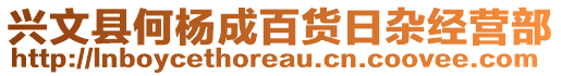 興文縣何楊成百貨日雜經(jīng)營部