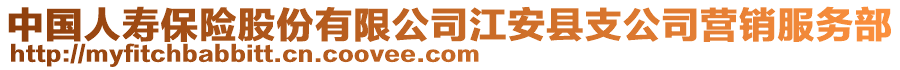 中國人壽保險股份有限公司江安縣支公司營銷服務(wù)部