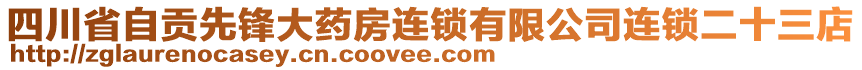 四川省自貢先鋒大藥房連鎖有限公司連鎖二十三店