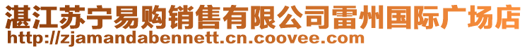 湛江蘇寧易購銷售有限公司雷州國際廣場店